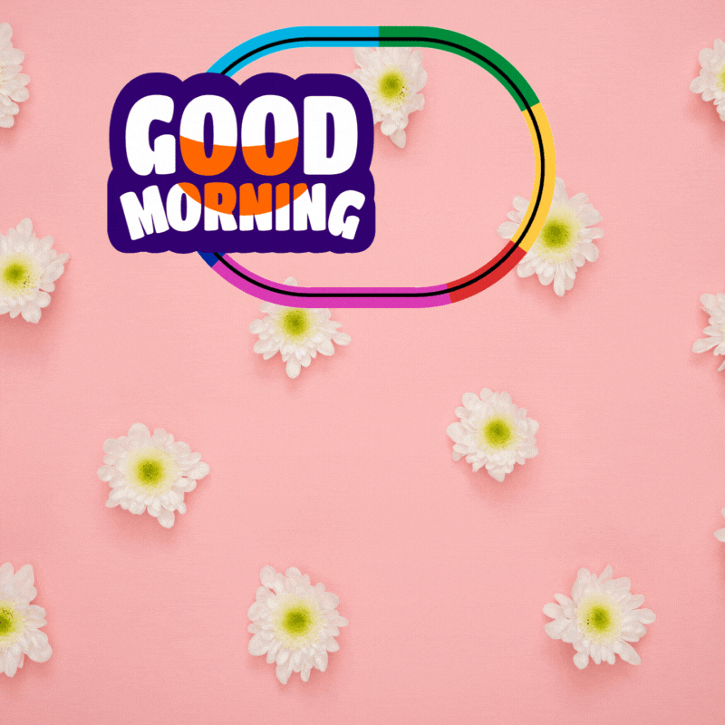 good morning flower gif